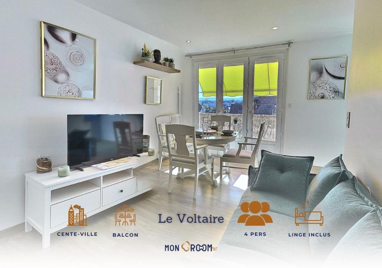 Le Voltaire - gare -WiFi - Balcon - Mon Groom Troyes Extérieur photo